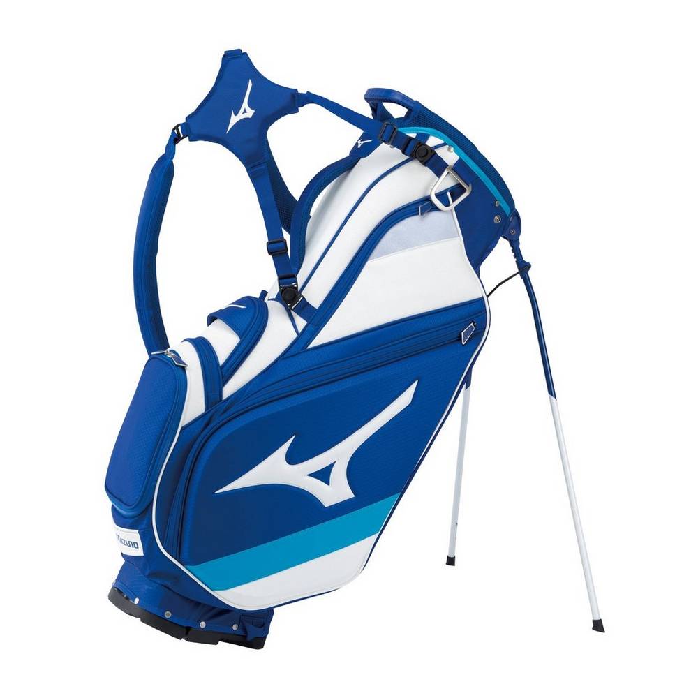 Mizuno Tour 14-Way Stand - Bayan Sırt Çantası - Mavi/Beyaz Türkiye (DHWYOK-537)